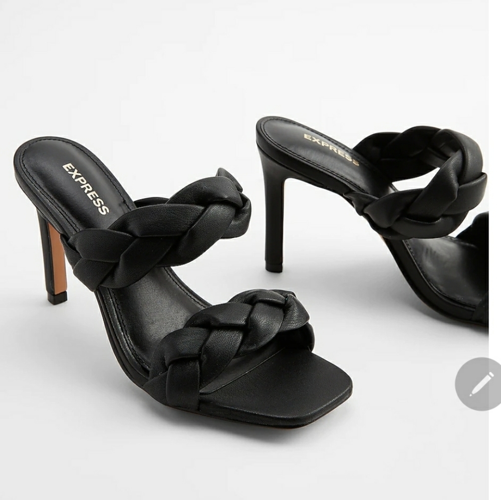 Braided slip-on heel